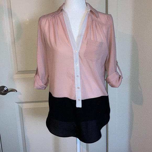 Iz Byer Tops - CLEARANCE 2/$10 or 3/$14 Colorblock Tunic Blouse